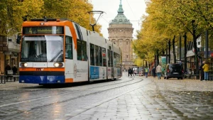 Straßenbahn in der Mannheimer Innenstadt - Symbolbild