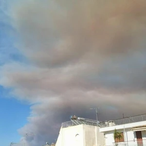 Großbrand nördlich von Athen