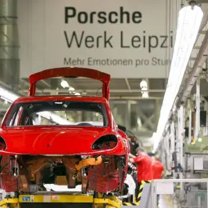 Produktion im Porsche Werk Leipzig