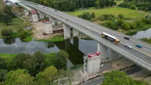 Ersatzneubau der A 14-Muldebrücke wächst