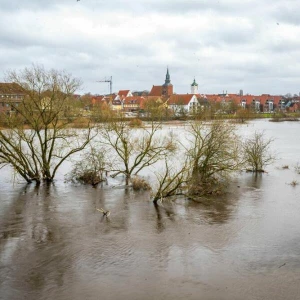 Hochwasser in Niedersachsen - Verden