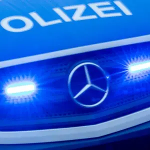 Polizeieinsatz mit Blaulicht