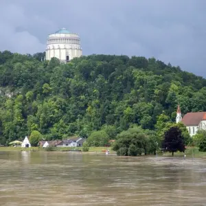Hochwasser in Bayern - Kelheim
