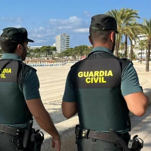 Beamte der Polizeieinheit Guardia Civil auf Mallorca.