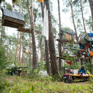 Anti-Tesla-Protestcamp in Grünheide