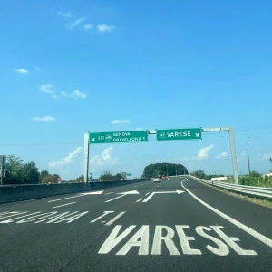 Autobahn zwischen Mailand und Varese