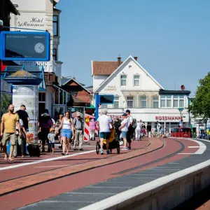 Neue Bahnsteige der Borkumer Kleinbahn