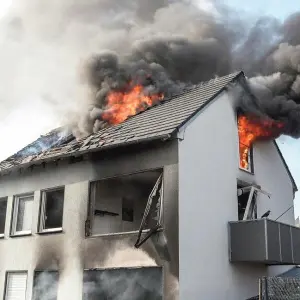 Wohnhaus in Wesel nach Feuer abrissreif