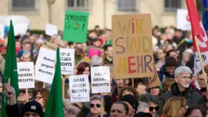 Demonstrationen gegen rechts in Mainz (Archivbild)