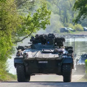 Militärische Fahrzeuge im Norden von Sachsen-Anhalt