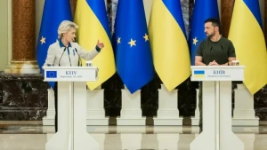 EU-Kommissionspräsidentin von der Leyen in der Ukraine