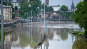 Hochwasser im Saarland - Saarbrücken
