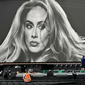 Vor Konzerten von Adele in München