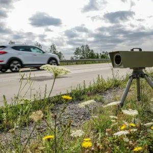 Geschwindigkeitskontrolle auf der A9