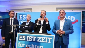 Landtagswahl in Brandenburg - Wahlparty AfD