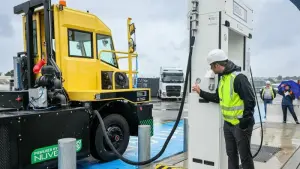 Eröffnung des ersten Testfelds im Hamburger Hafen für Wasserstoff