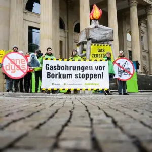 Protest gegen Gasbohrungen vor Borkum