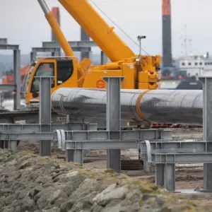 Baustelle des Rügener LNG-Terminals