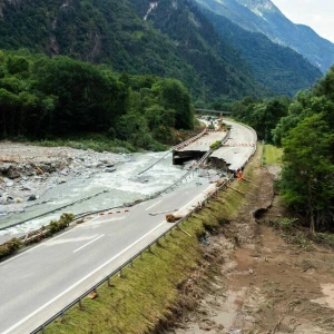 A13 in der Schweiz wieder hergestellt