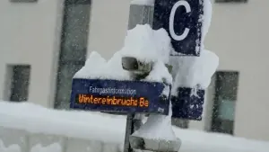 Wintereinbruch in Süddeutschland - Bad Aibling