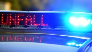 Polizei sichert Unfallstelle