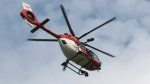 Illustration - Ein Rettungshubschrauber im Einsatz