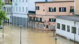 Hochwasserlage in Bayern - Passau