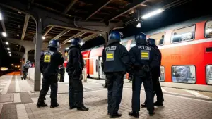 Bundespolizei stoppt Zug mit HSV-Fans