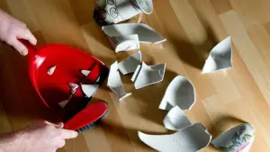 Zerbrochene Vase
