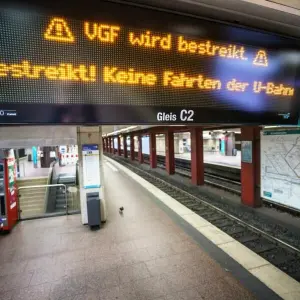 Streik bei der Frankfurter U-Bahn (Archivbild)