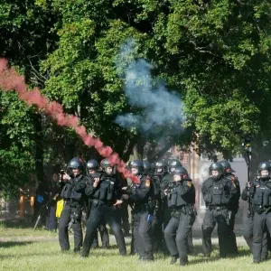 Ausschreitungen am «Tag» in Leipzig