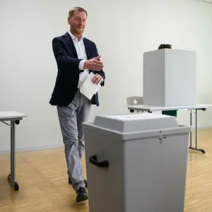 Landtagswahl Sachsen - Stimmabgabe Kretschmer