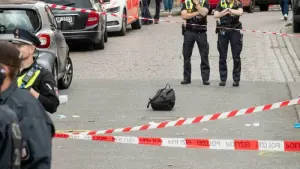 Polizei schießt auf Mann mit Spitzhacke