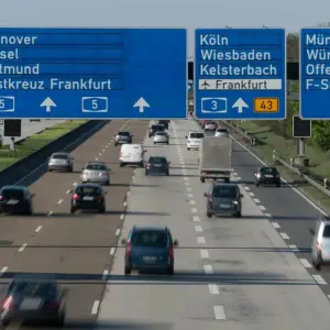 Autobahn A5 Frankfurter Kreuz