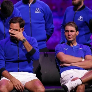 Roger Federer und Rafal Nadal