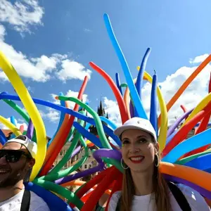 Teilnehmer am Prague Pride Festival 2024