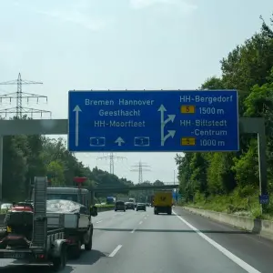 Autobahn A1 Richtung Süden