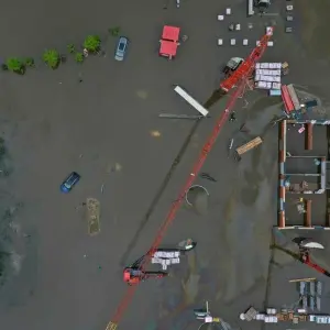 Hochwasser in Bayern - Offingen