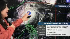 Taifun Julian über den Philippinen