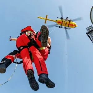 Windenmanöver-Training der ADAC Luftrettung