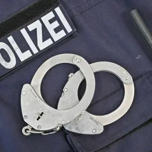 Handschellen der Polizei