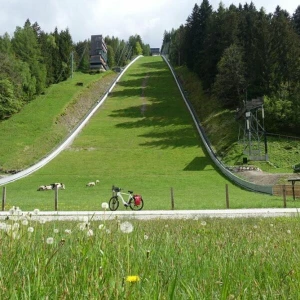 Die Skisprungschanze am Kulm