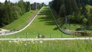 Die Skisprungschanze am Kulm