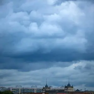 Dunkle Wolken über Dresden