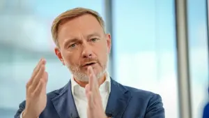 Finanzminister Christian Lindner im Sat.1-Interview