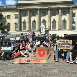 Protest an der Humboldt-Universität