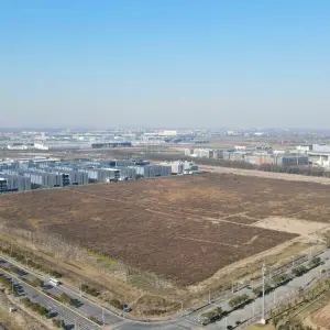Gelände für Teslafabrik in China