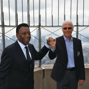 Pelé und Beckenbauer