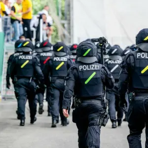 Polizeieinsatz bei Fußballspielen