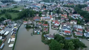 Hochwasser in Bayern - Schrobenhausen
